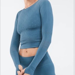Fabletics Ashton sculpt knit long sleeve top and bottoms